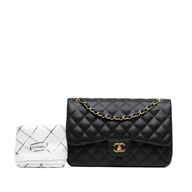 Jumbo Classic Caviar Double Flap - Chanel