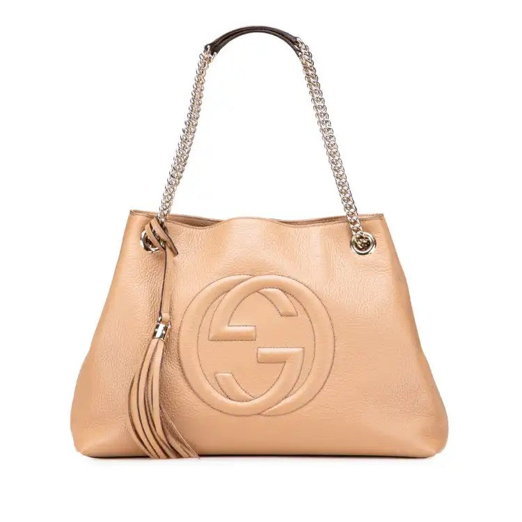 Medium Leather Soho Chain Tote - Gucci