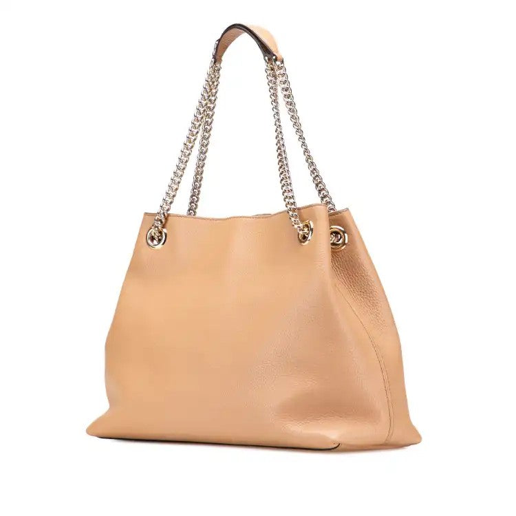 Medium Leather Soho Chain Tote - Gucci