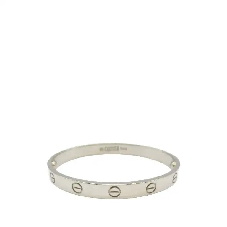 18K White Gold Classic Love Bracelet  - Cartier