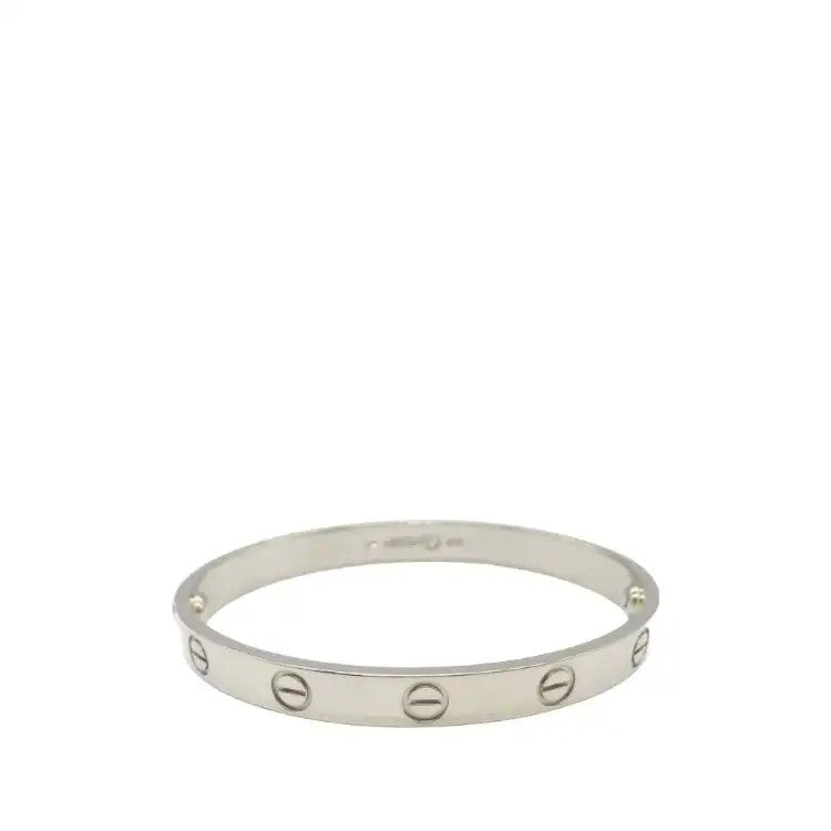 18K White Gold Classic Love Bracelet  - Cartier