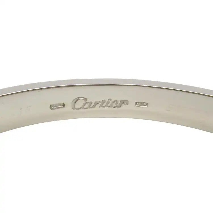 18K White Gold Classic Love Bracelet  - Cartier