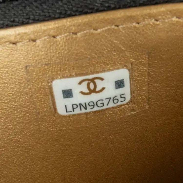 Quilted Calfskin Strass Clutch With Chain Flap - Chanel