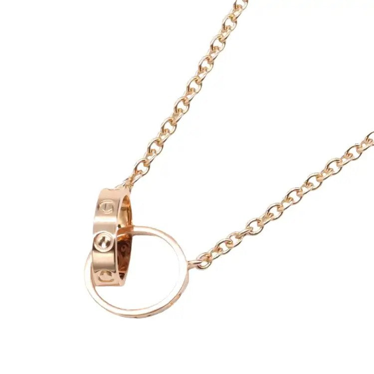 18K Rose Gold Baby Love Necklace  - Cartier