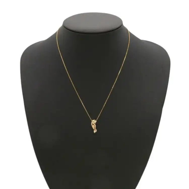 18K Rose Gold Onyx and Tsavorite Garnet Panthère de Cartier Pendant Necklace  - Cartier