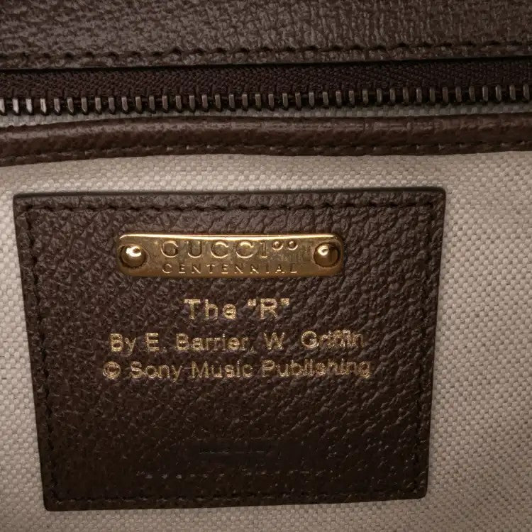 100th Anniversary Medium Canvas 1947 Bamboo Top Handle Bag - Gucci