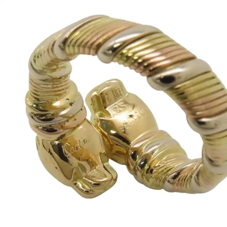 18K Tricolor Gold Panthere de Cartier Ring  - Cartier
