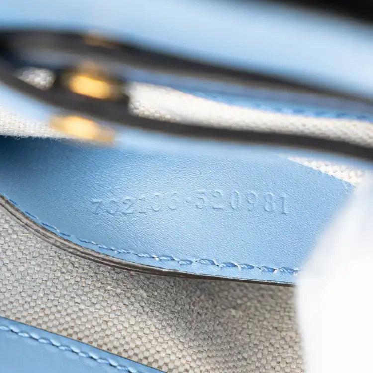 Mini Calfskin Bamboo Top Handle Bag - Gucci